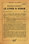 Le livre à venir de Maurice Blanchot
